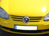 Foliendesign Barnim Vollverklebung Creative Design VW Golf 5 IV gelb Oracal 970