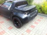 Foliendesign Barnim Vollverklebung Creative Design Smart Roadster schwarz matt