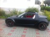 Foliendesign Barnim Vollverklebung Creative Design Smart Roadster schwarz matt