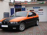 foliendesign vollverklebung 3er bmw compact schwarz orange matt 03