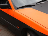 foliendesign vollverklebung 3er bmw compact schwarz orange matt 07