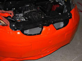 vollverklebung mitsubishi colt schwarz orange weiss oracal 970 03