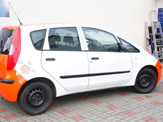 vollverklebung mitsubishi colt schwarz orange weiss oracal 970 06