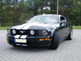 vollverklebung streifen design ford mustang schwarz 03