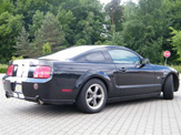 vollverklebung streifen design ford mustang schwarz 06