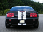 vollverklebung streifen design ford mustang schwarz 07