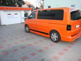 Vollverklebung VW T5 orange Foliendesign Uwe Rske